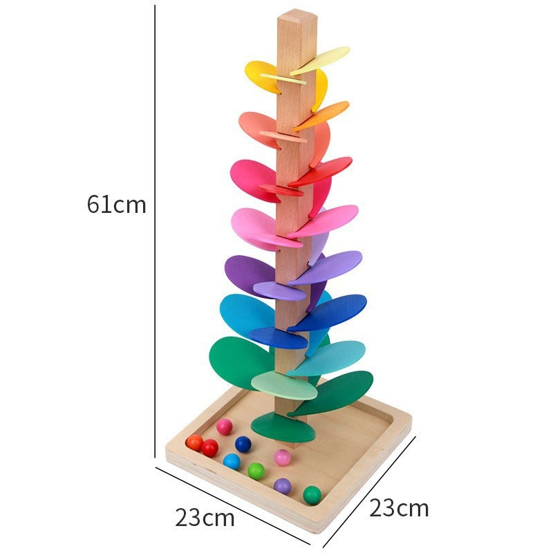 Wooden Rainbow Music Tree Educational Toy