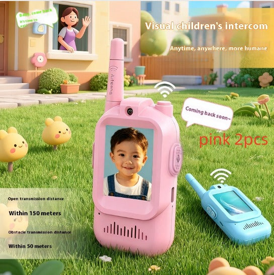 Mini Video Wireless Walkie Talkies for Kids 2-Pack